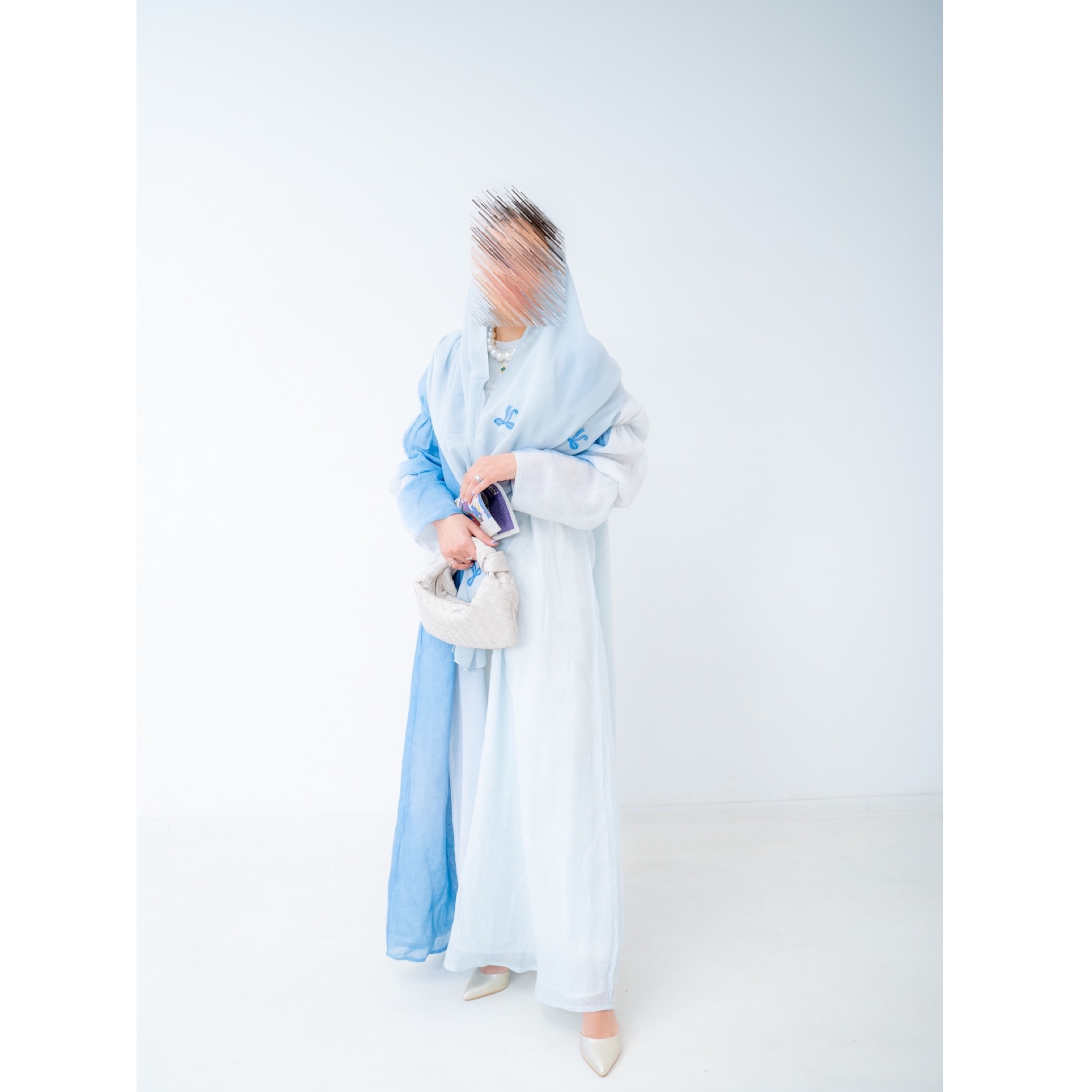 Ombre Abaya with Bow tarhaa