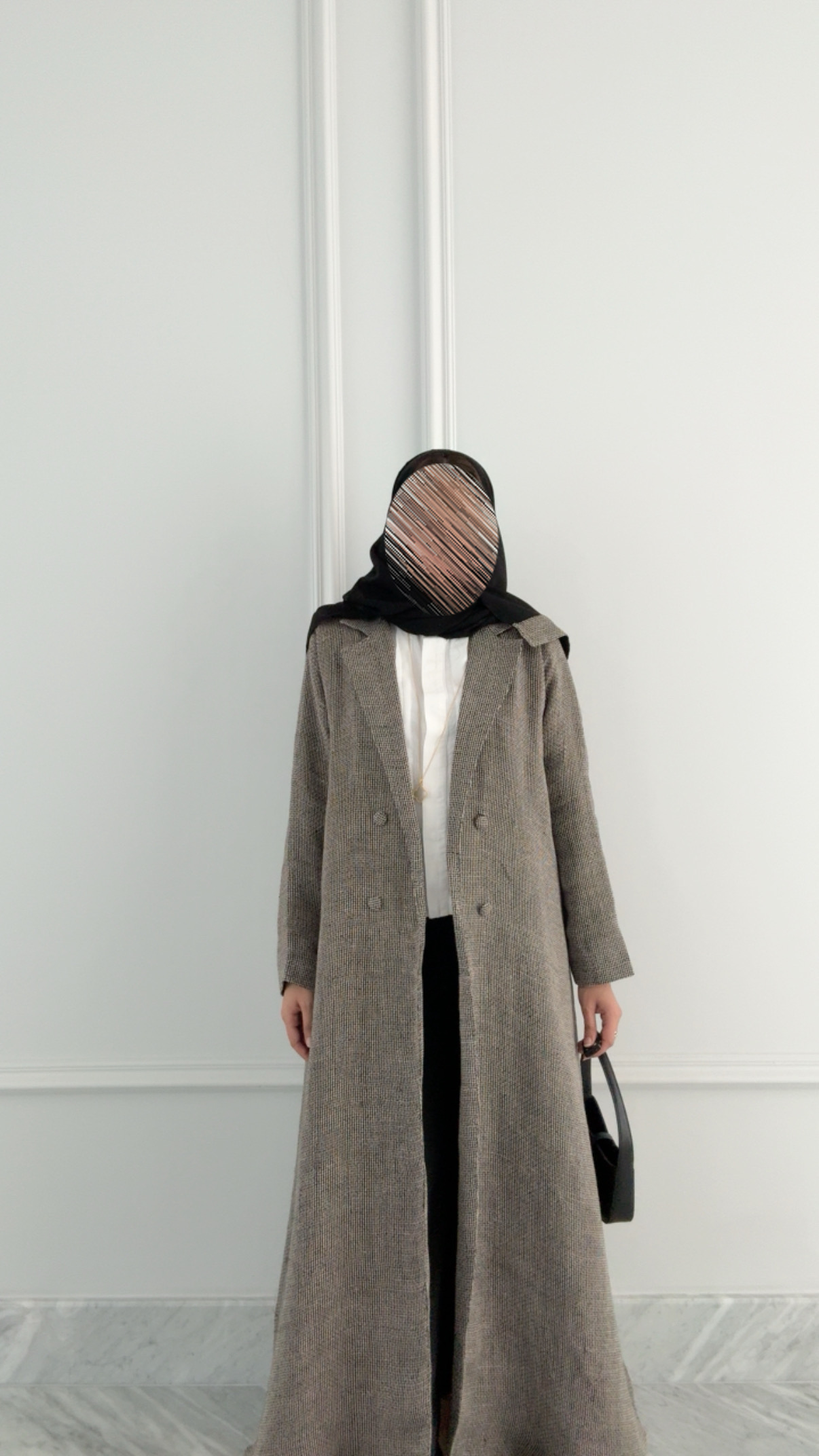 Unique linen abaya