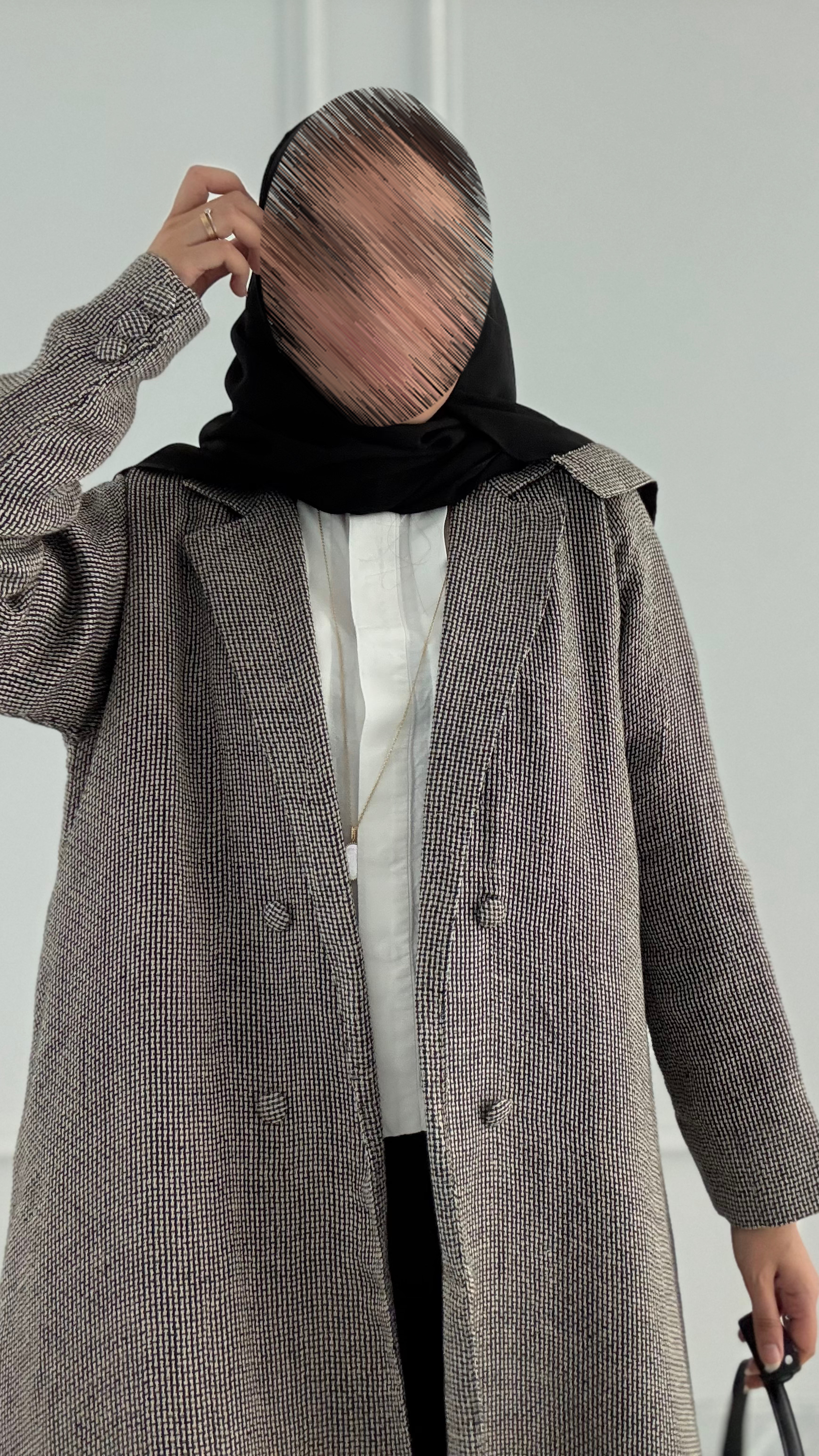 Unique linen abaya