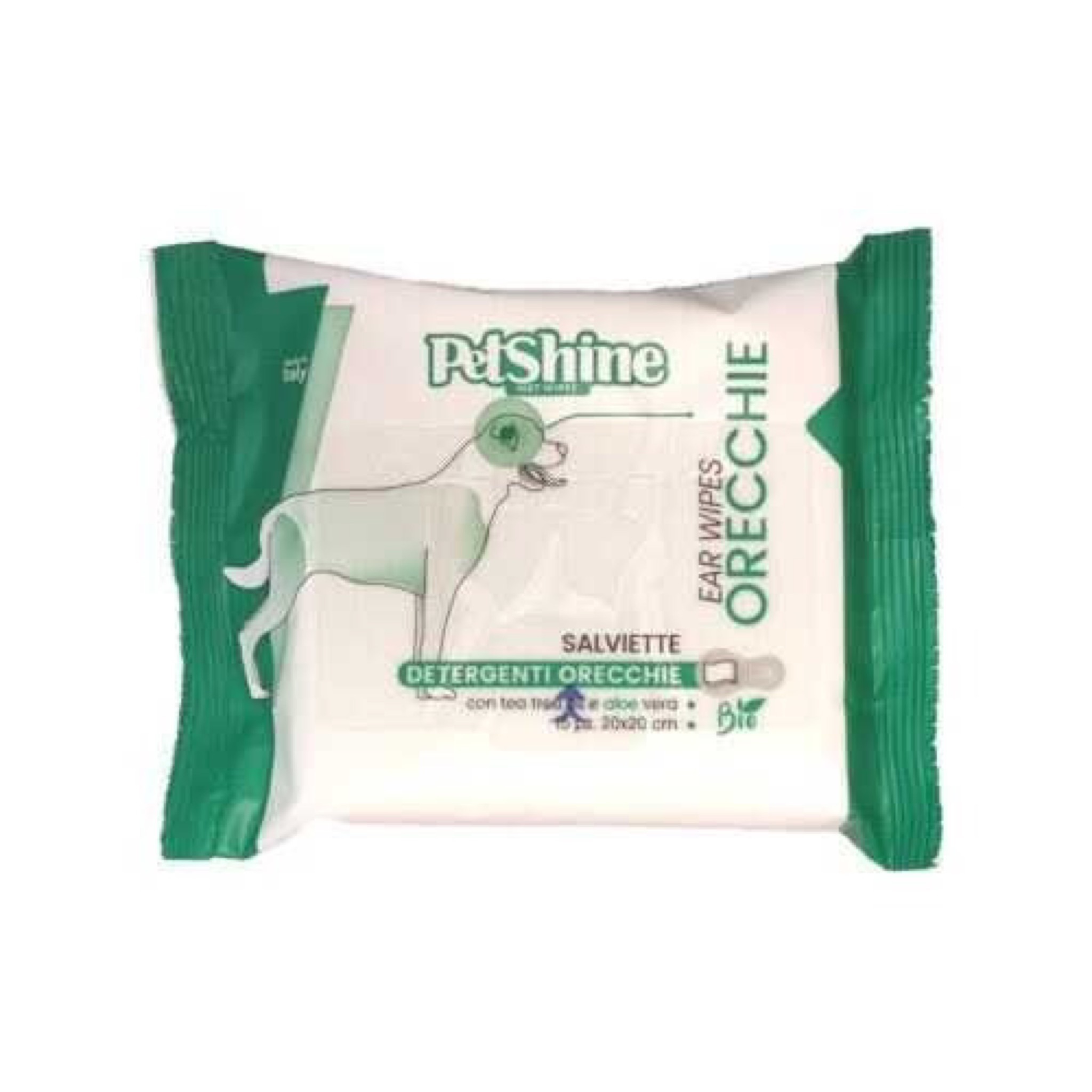  مناديل PETSHINE Ear لتنظيف اذن الحيوانات الاليفة بعمق 