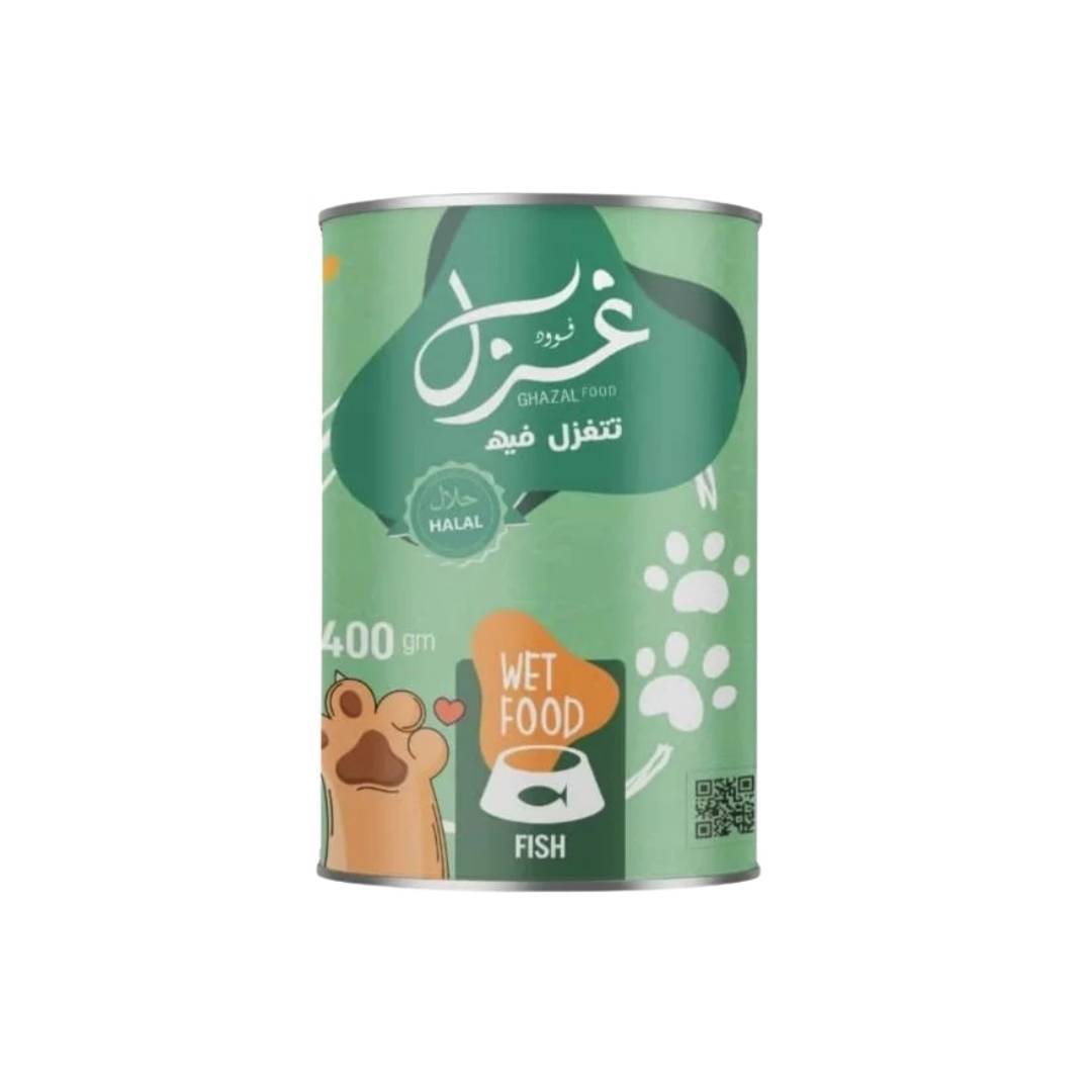  غزل معلبات باتيه بنكهة السمك للقطط 400غ 