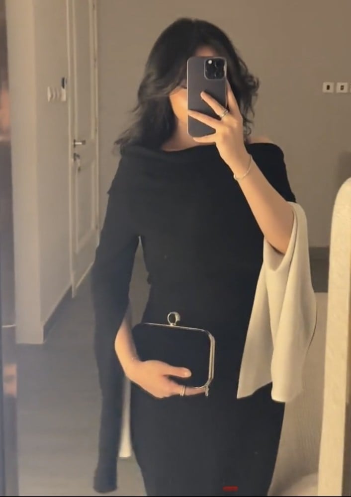 فستان اسود انيق - 3XL