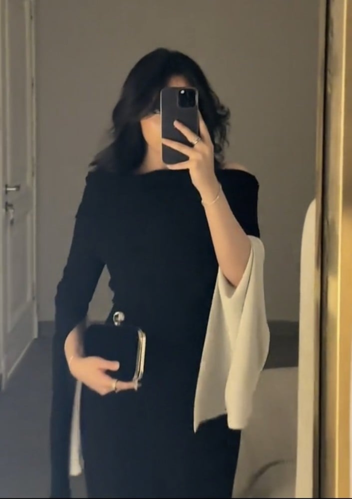 فستان اسود انيق - 3XL