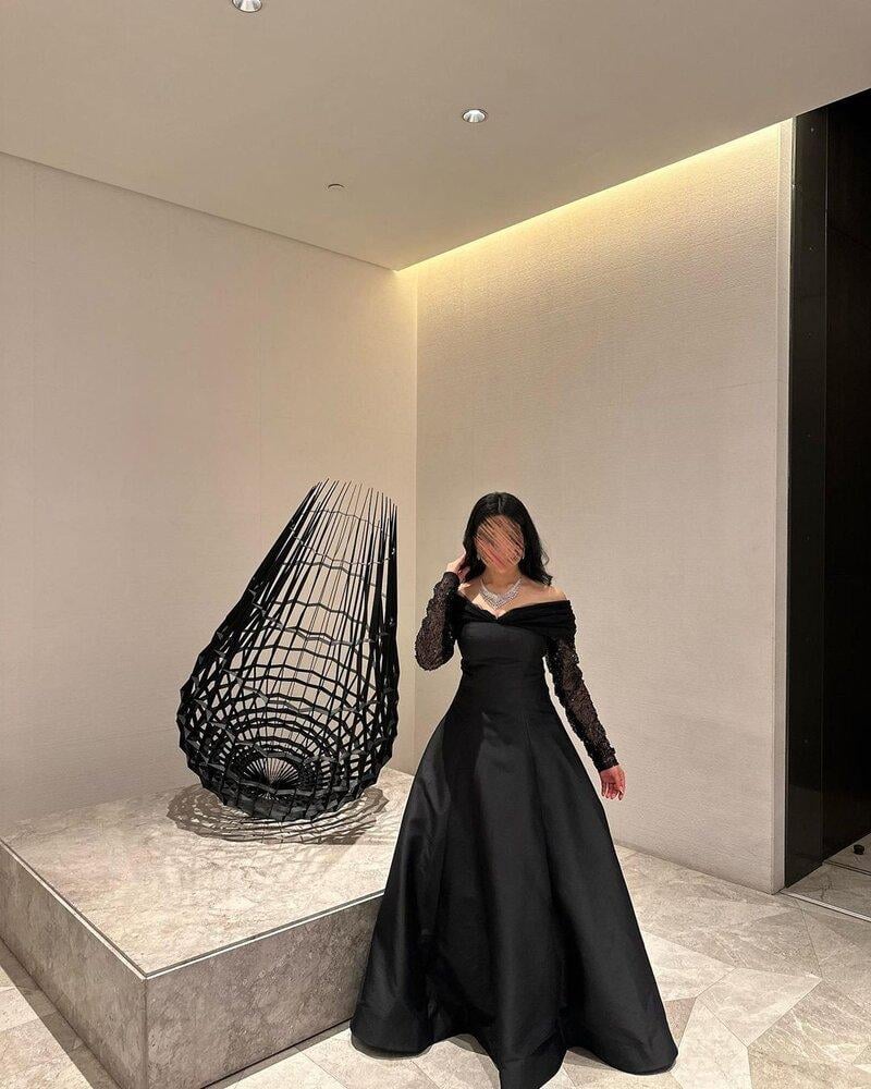 فستان سهره ميكادو انيق باكمام شك - XXXL/16