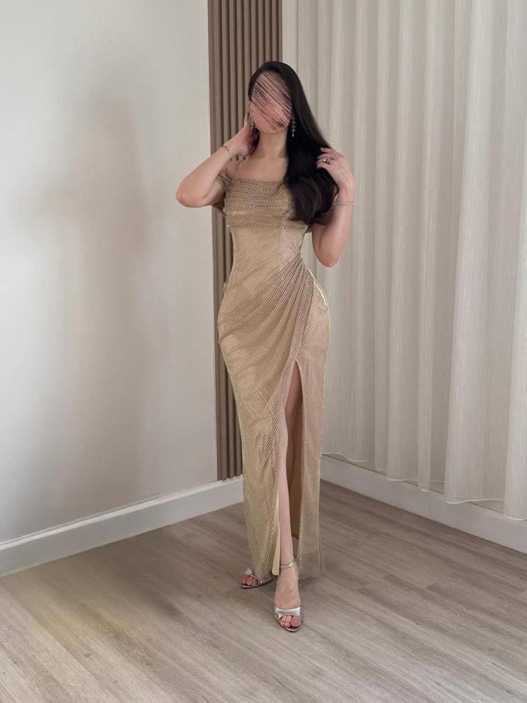 فستان سهره انيق بقصة اوف شولدر - XXXL/16