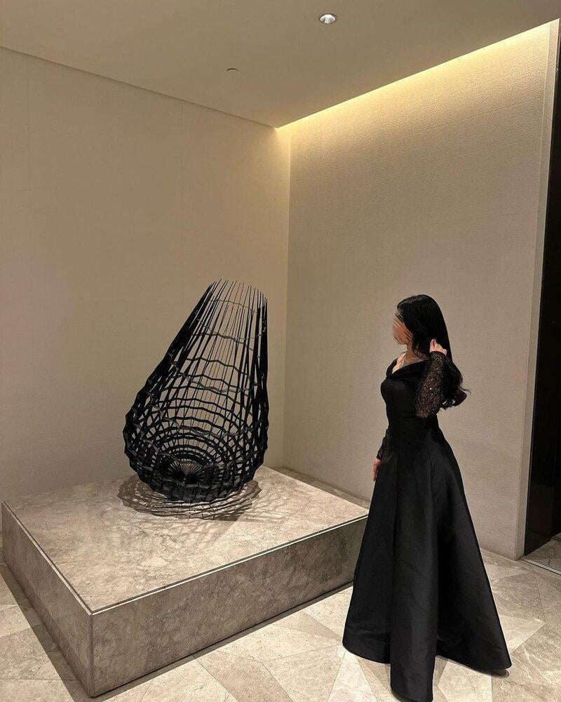 فستان سهره ميكادو انيق باكمام شك - XXXL/16