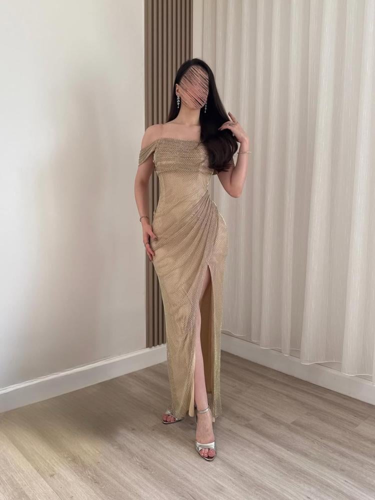 فستان سهره انيق بقصة اوف شولدر - XXXL/16