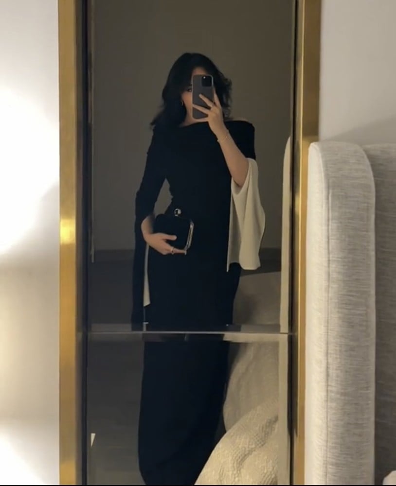 فستان اسود انيق - 3XL