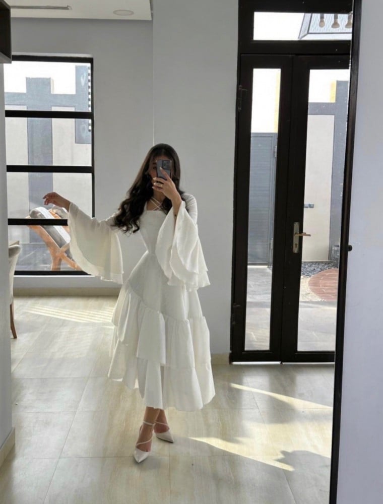 فستان - XXL - ابيض