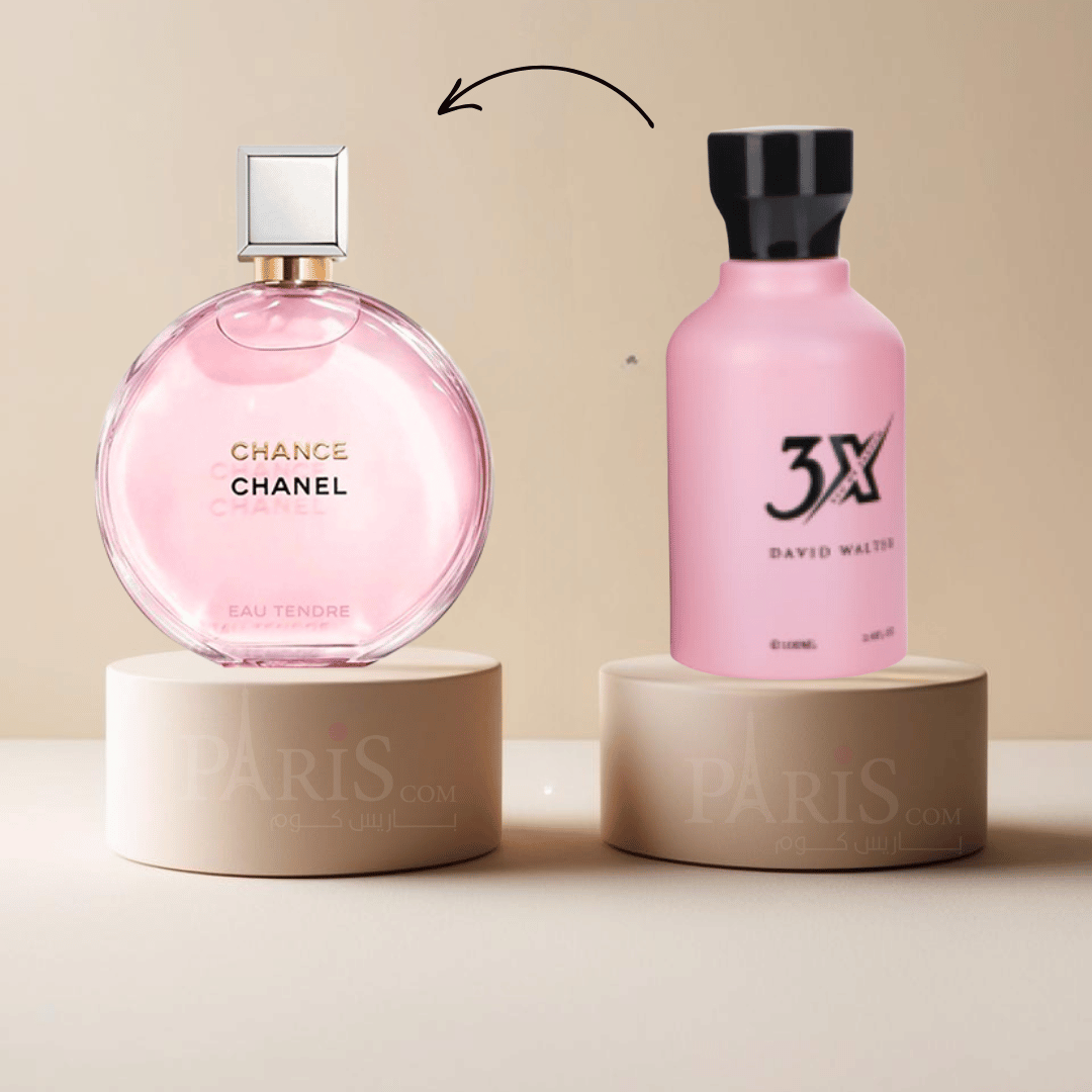 3X Perfume by David Walter (Alternative to Chanel Chance Eau Tendre) – 100ml
