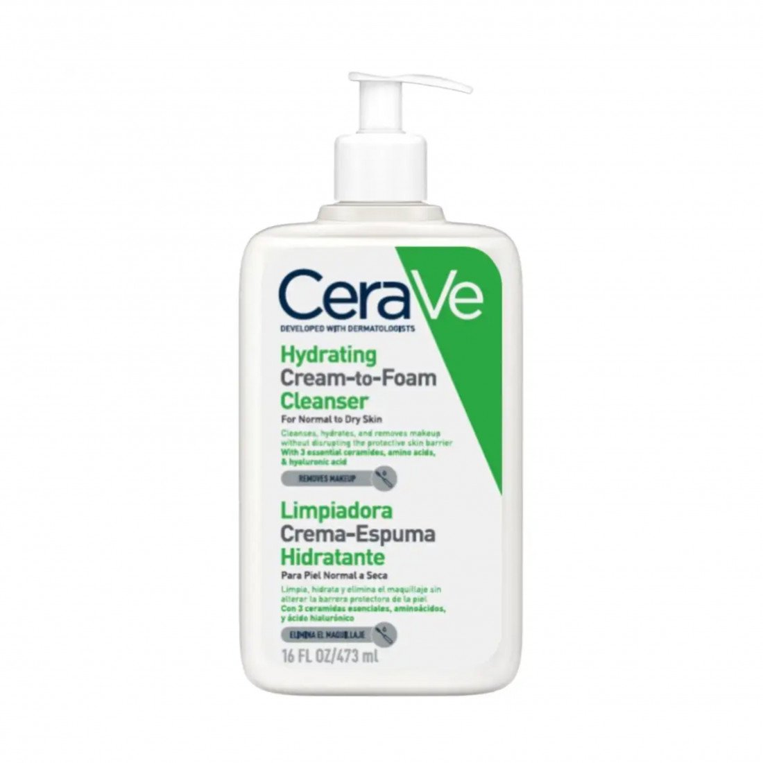 CeraVe Hydrating Cream-to-Foam Cleanser – 473ml