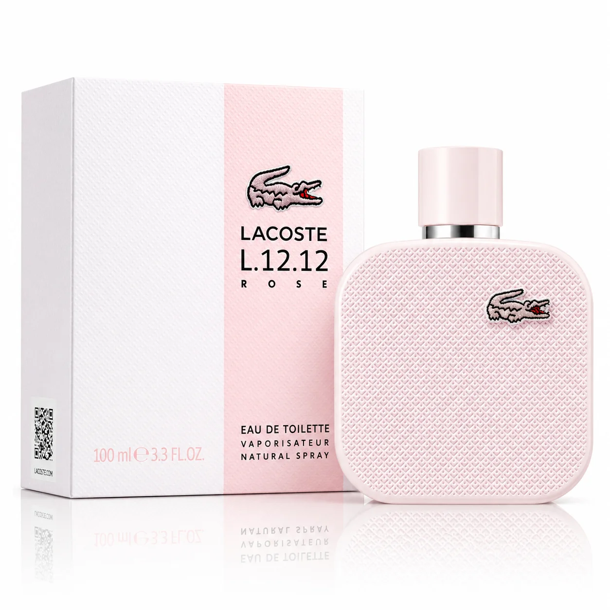 عطر لاكوست L.12.12 روز أو دو بارفيوم للنساء -100 مل
