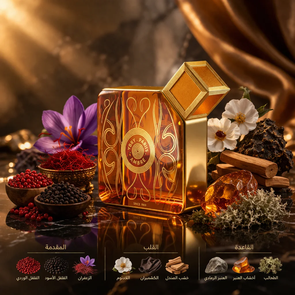 عطر يبري أمبر للعطار اليكعطر يبري أمبر - عطر نيش بالزهور والعنبرس لي - 75مل( حصري )