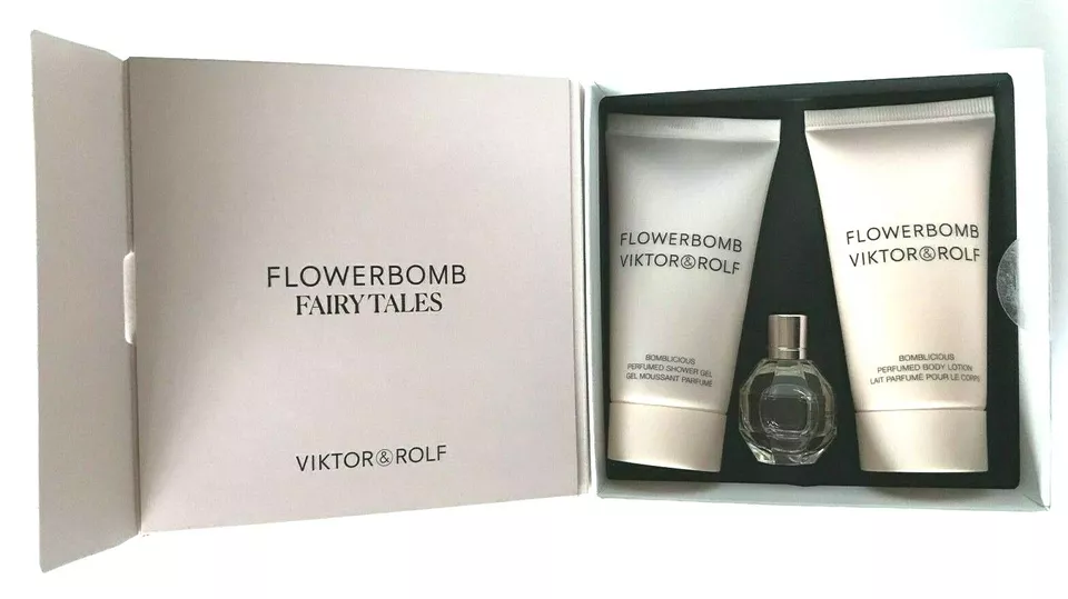 Flowerbomb Fairy Tales Set 7ml-Body Lotion 50ml-Shower Gel 50ml