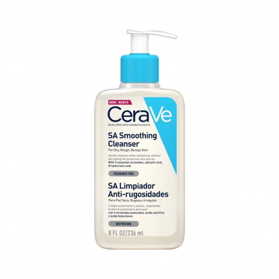 CeraVe SA Smoothing Cleanser for Dry to Sensitive Skin – 236ml