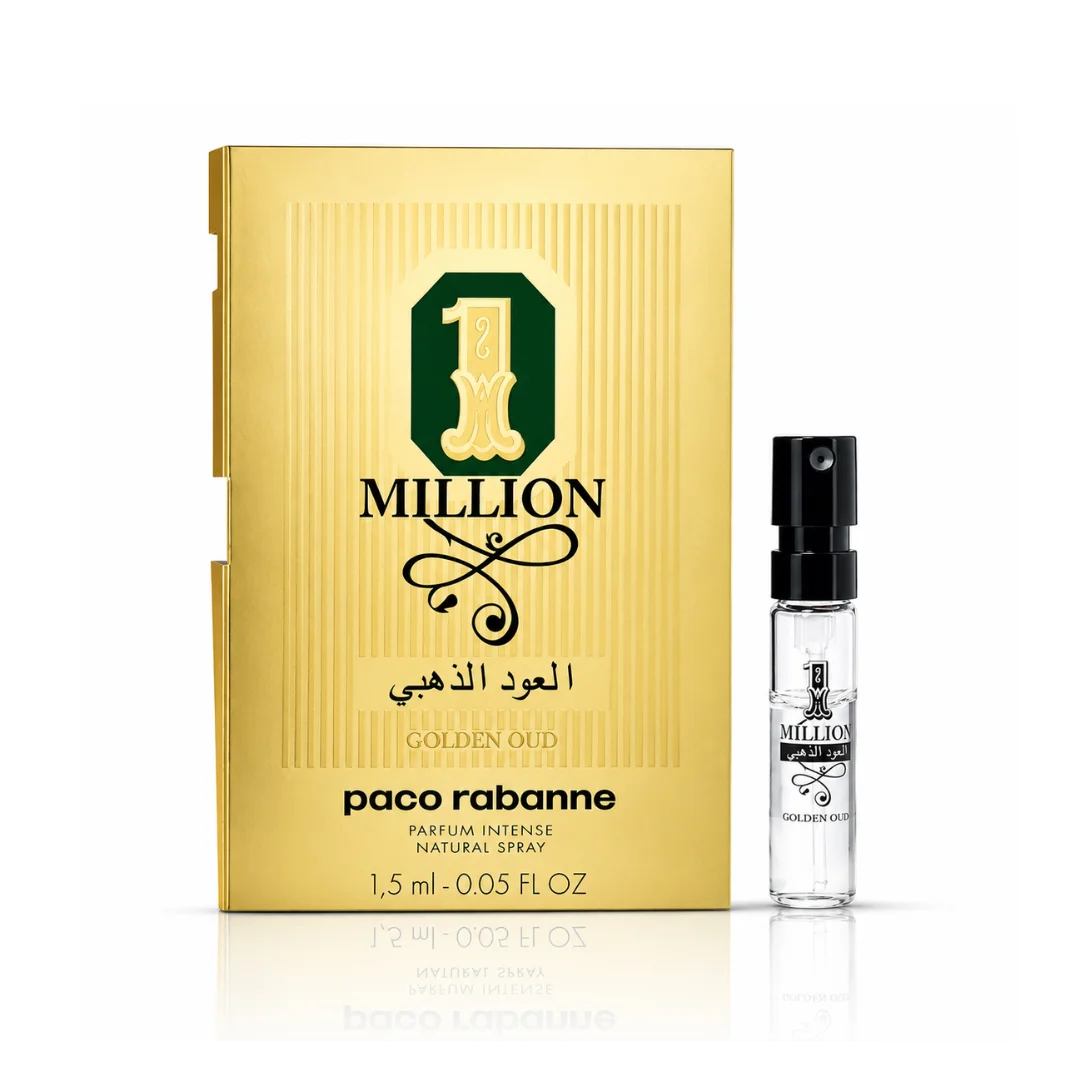 عينة عطر باكو رابان ون مليون العود الذهبي بارفيوم انتنس 1.5مل