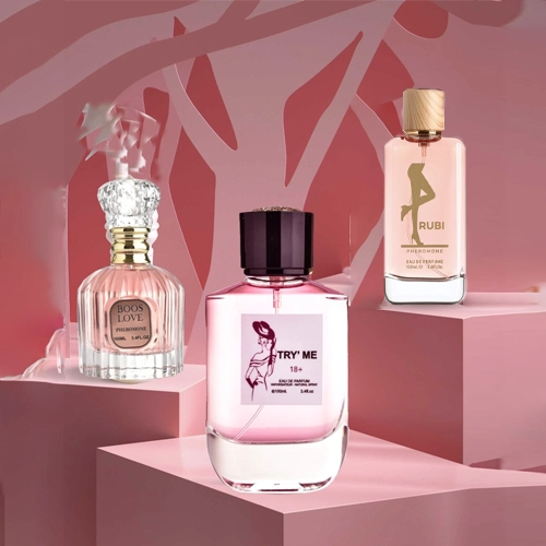 مجموعة عطور العرايس الفرمونية -بوس ليبس -  روبي برستيج - تراي مي للنساء