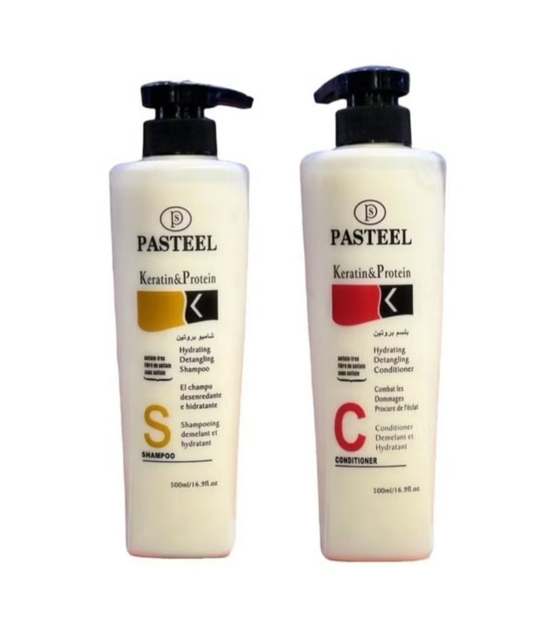 Pasteel Protein and Keratin Shampoo and Conditioner