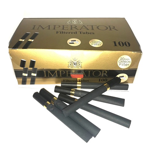 Filtered tubes IMPERATOR BLACK 100 CARBON GOLD
