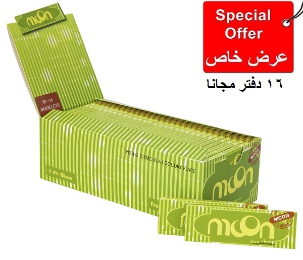  ورق لف مون وسط أخضر فاتح 