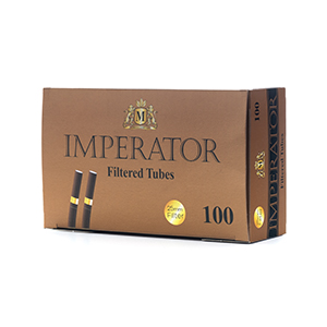 Filtered tubes IMPERATOR BLACK 100 CARBON GOLD