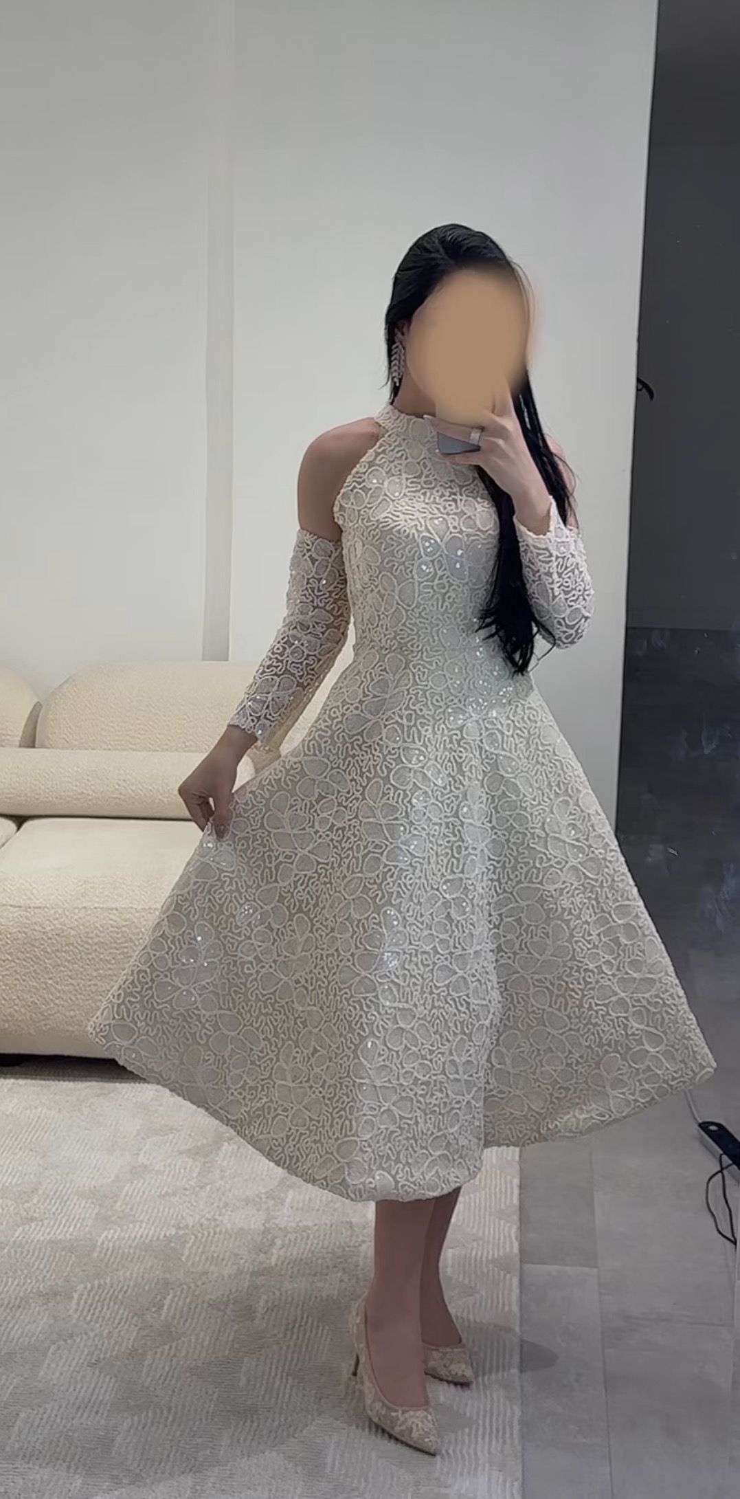  فستان ورد 