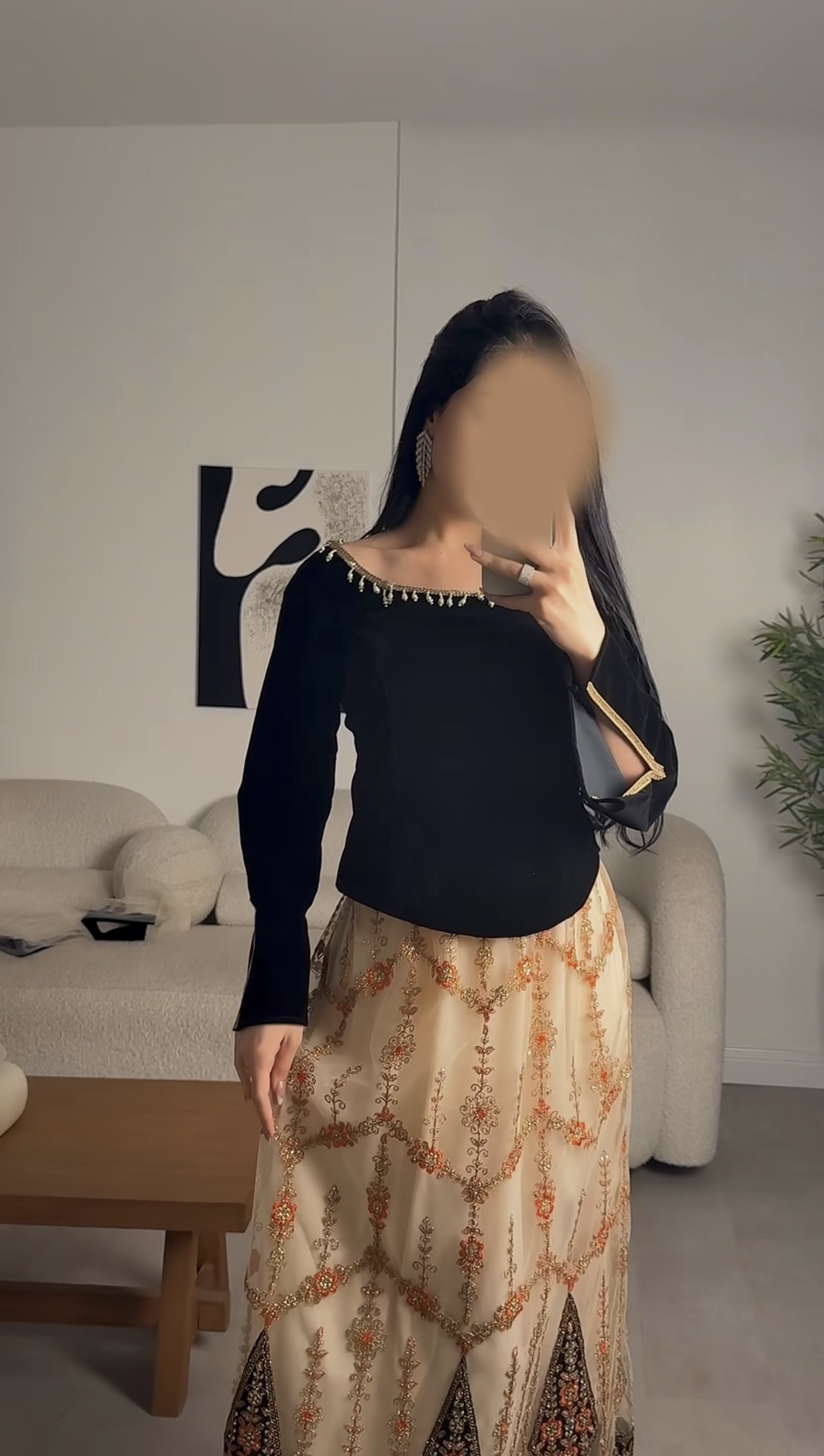  جلابية تراثية بتطريز شرقي فاخر 