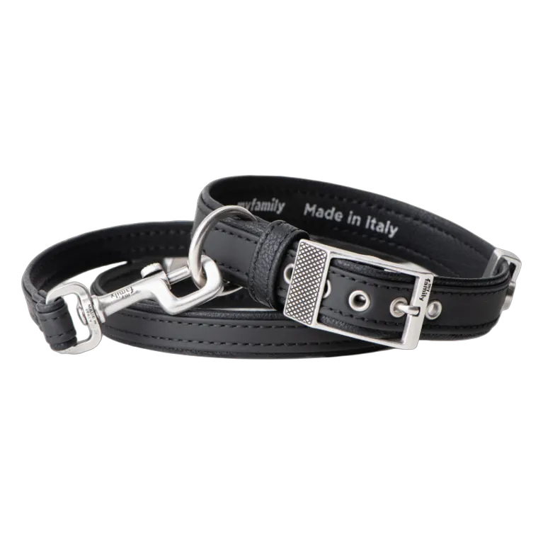MF BILBAO Collar Leather Black