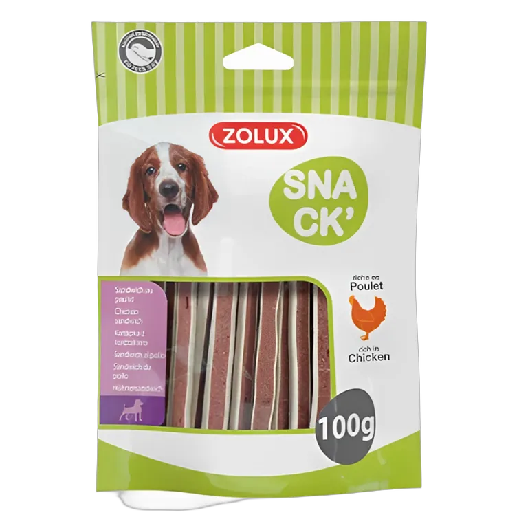 Zolux Snack CHICKEN SANDWICH for Dogs 100g