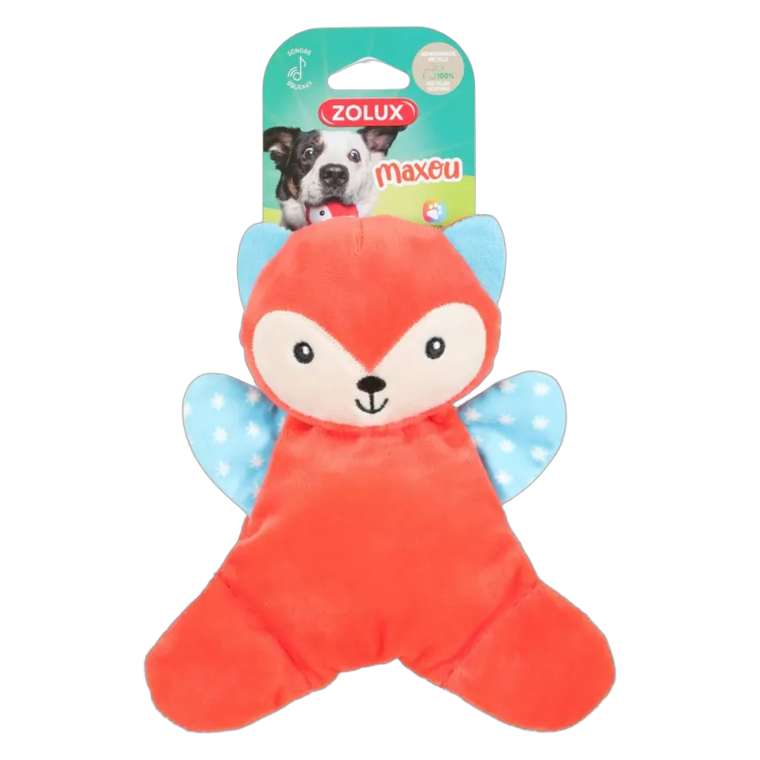 Zolux Maxou Plush Toy Cuddly Orange Toy