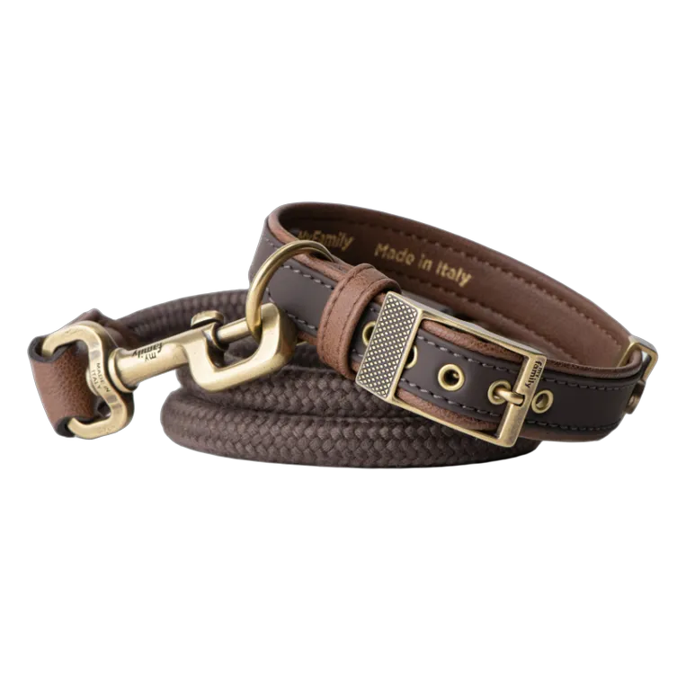 MF BILBAO Collar Leather Brown