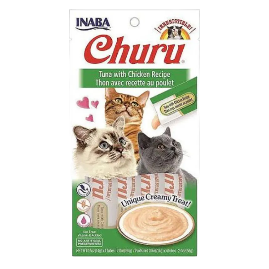INABA Churu Tuna with cheese 4x14g
