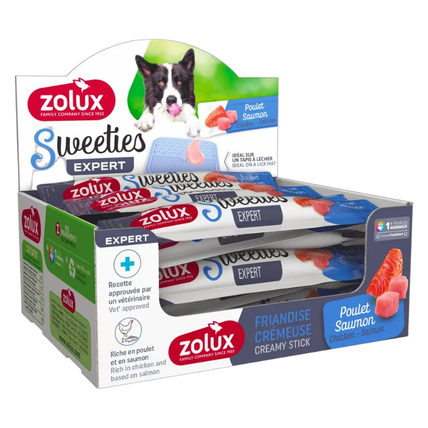 Zolux Sweeties Creamy Treats Chicken & Salmon for Dogs 14g