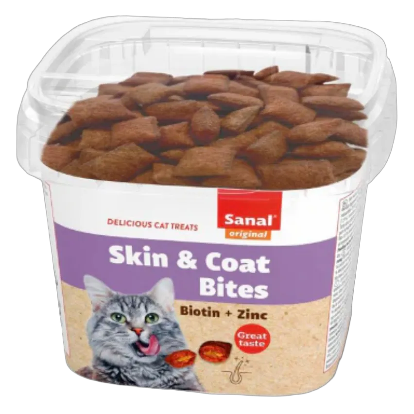 Sanal Skin & Coat Bites for Cats 75g