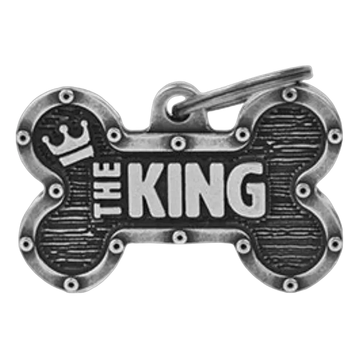 MF Tags L BONE BRONX KING ANTIQUE SILVER