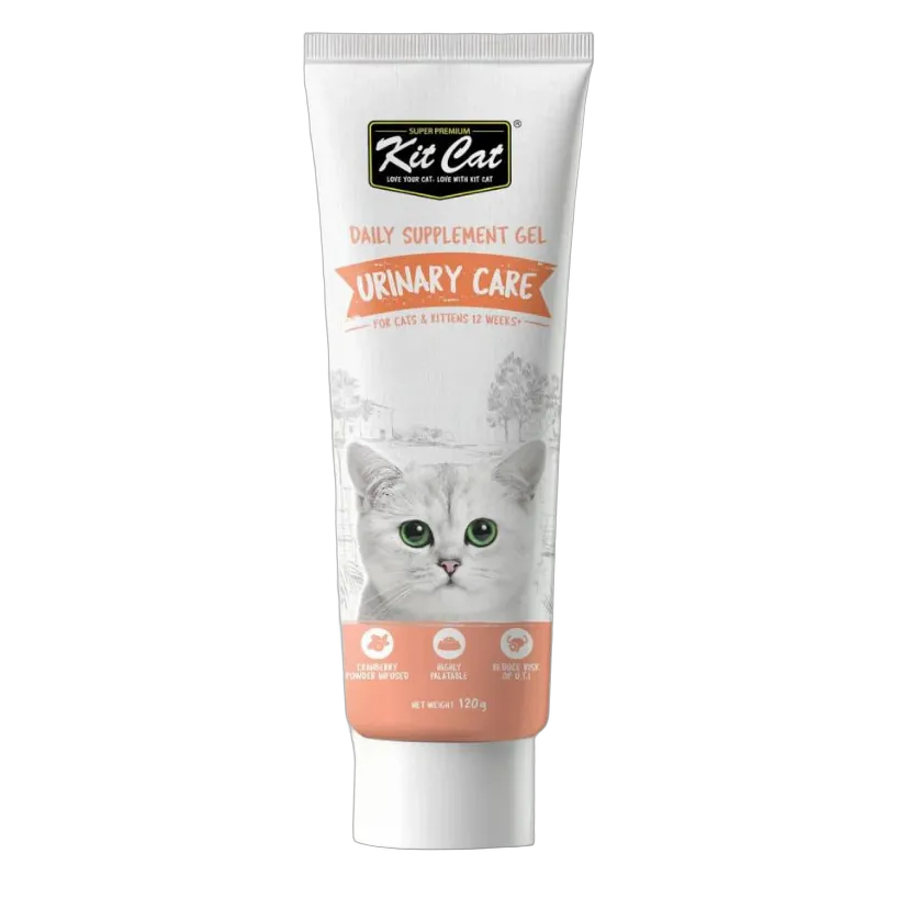 Kit Cat Daily Supplement Gel Urinary Care for Cat & Kittens 120g
