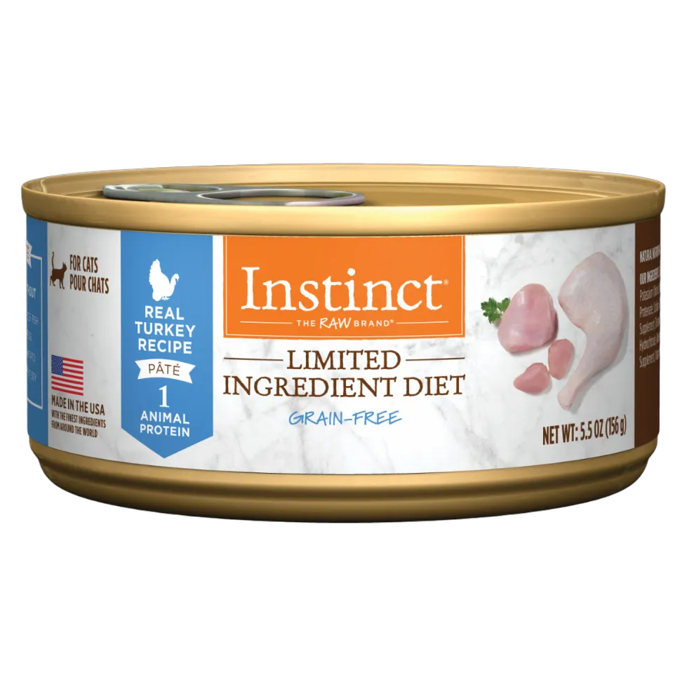 Instinct Limited Ingredient Diet Pate Cans Turkey for Cats 156g