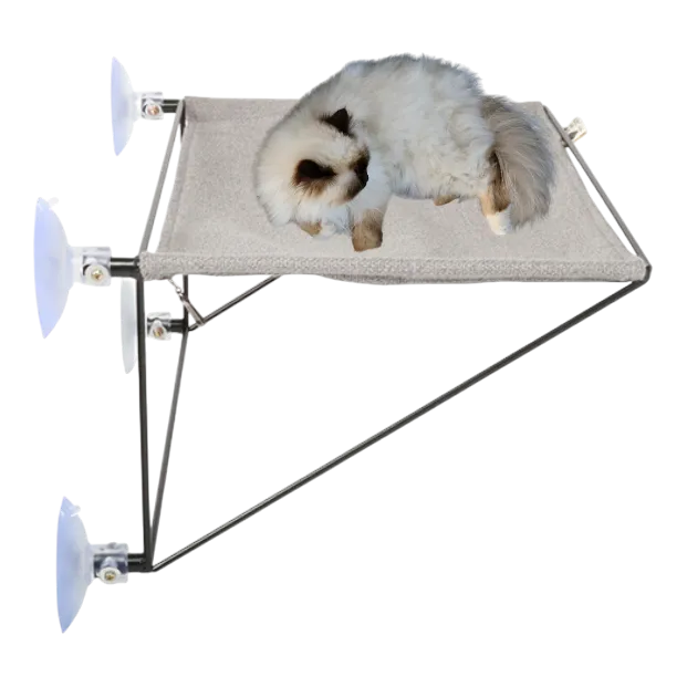 I Love Happy Cats OLIVIA Window hammock 45x30x20cm grey