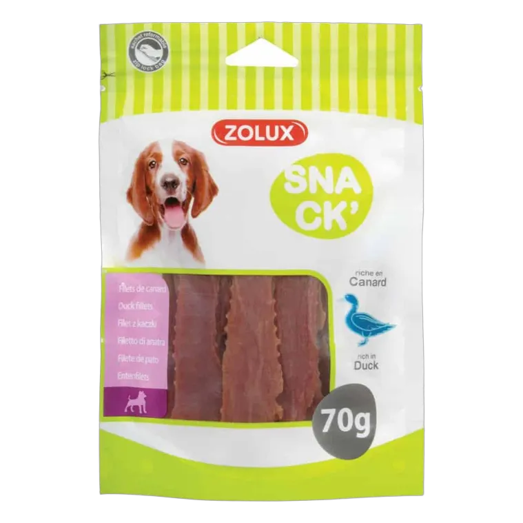 Zolux Snack DUCK FILLET for Dogs 70g