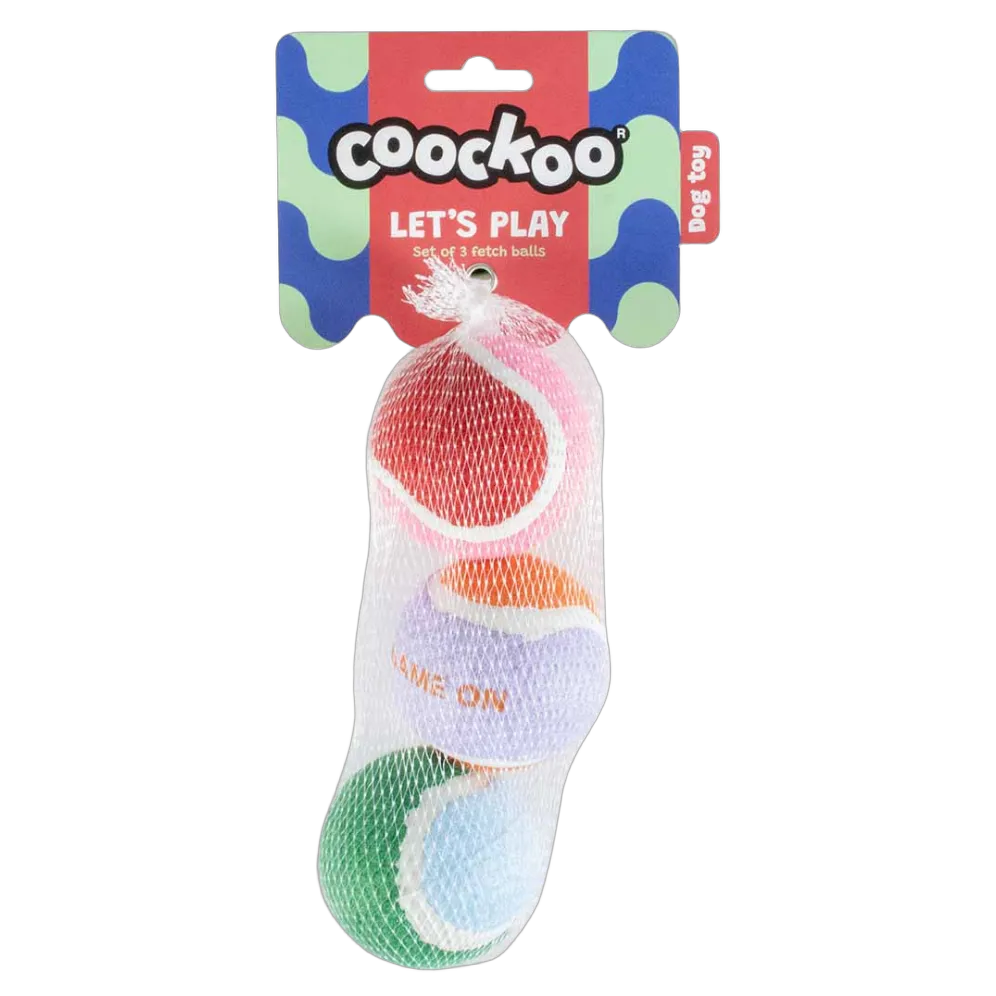 Coockoo Tennisballs Let's Play 6,4cm Multicolour