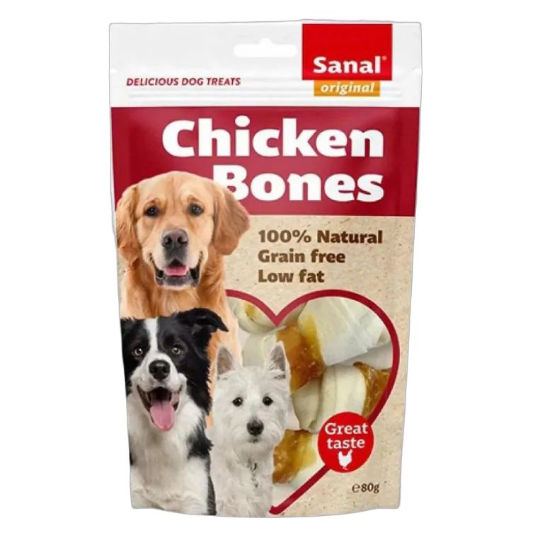 Sanal Dog Chicken Bones doypack 80g