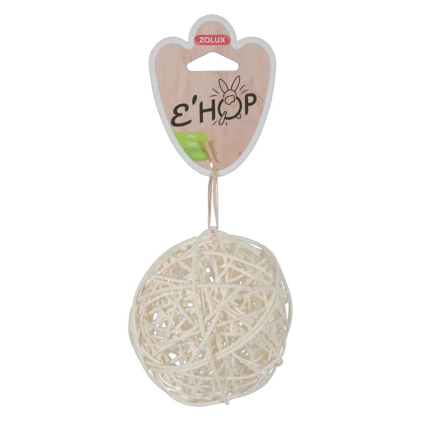 Zolux Ehop Ball Rattan Natural Toy