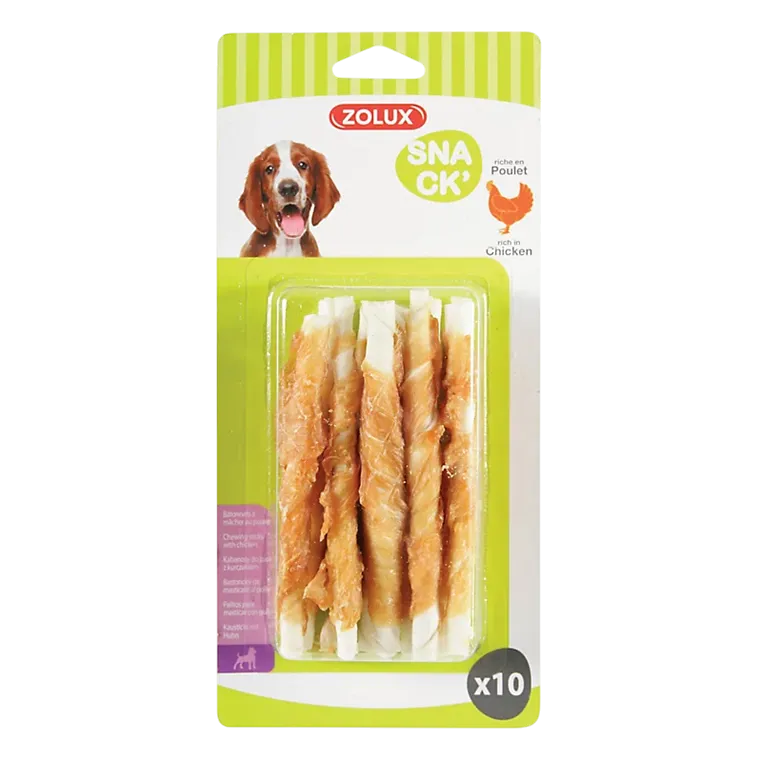 Zolux Snack x10 Chicken Chewing Sticks 85g #388191