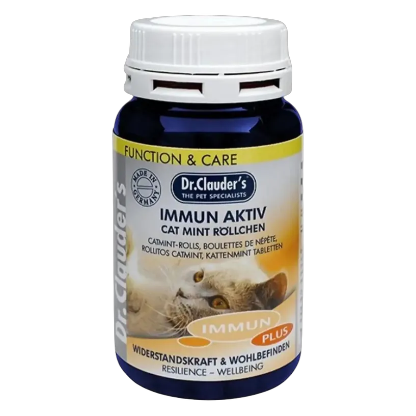 Dr.Clauders Immun Acitve Mint Rolls for Cats 100g