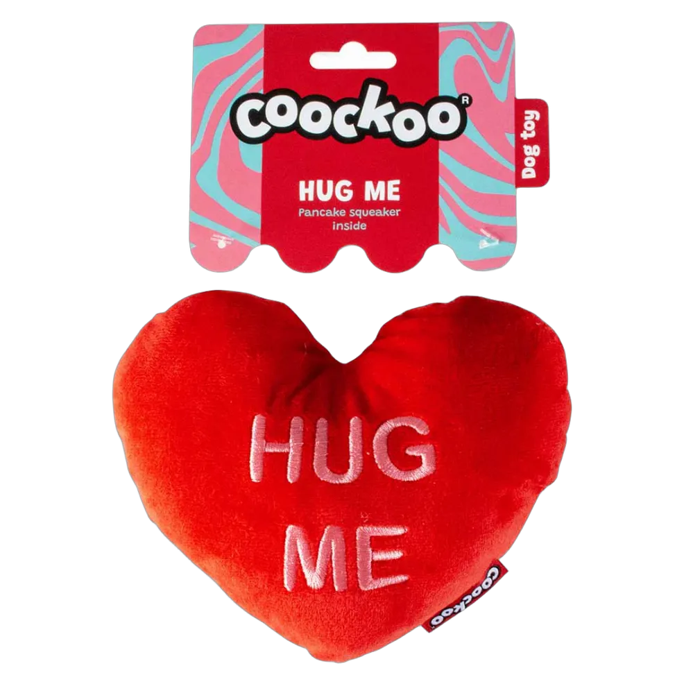 Coockoo Dog Toy Hug Me 18x14x6cm Red