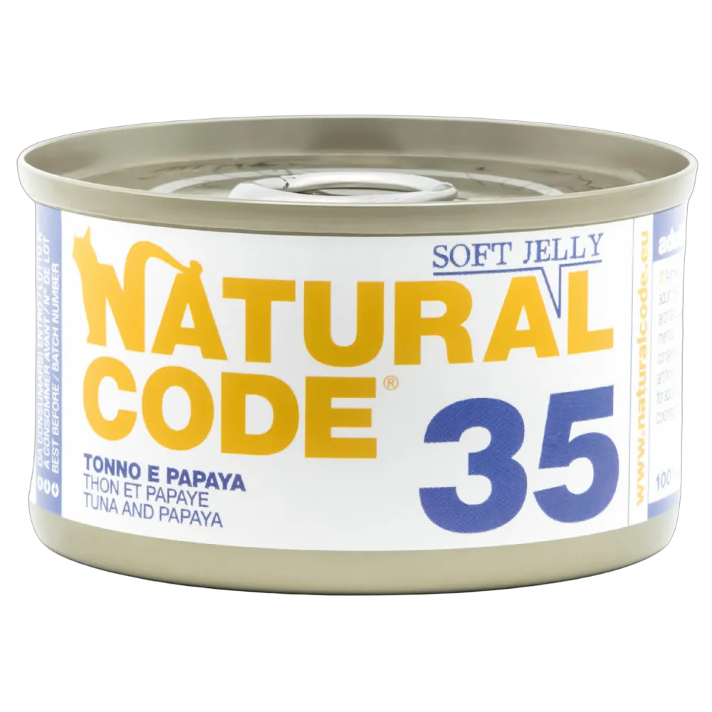 Natural Code 35 Cans Tuna & Papaya in Jelly for Cats 85g