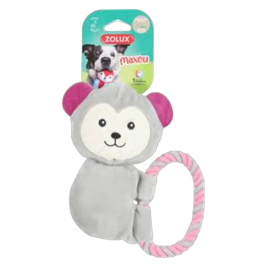 Zolux Maxou Plush Toy Rope Grey Toy