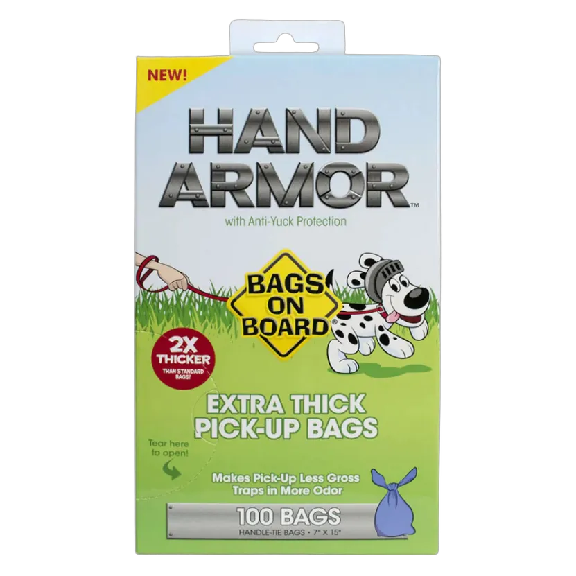 Bags on Board Hand Armour waste bag for Dogs - 100 Bags