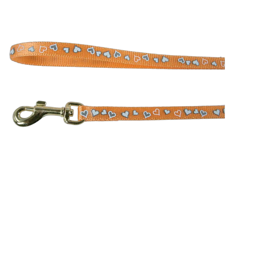 Zolux Reflect Heart Print Leash for Cats 1m -