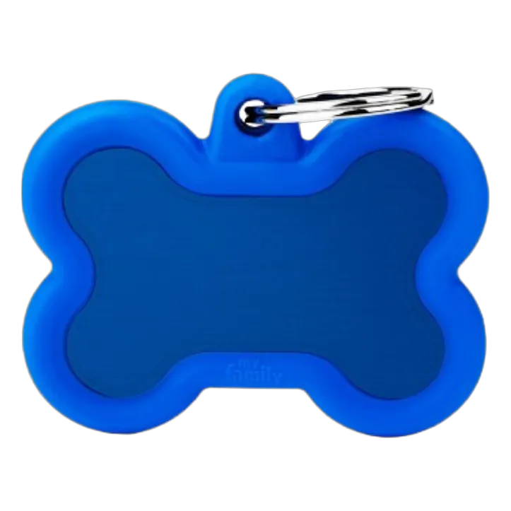 MF Tags BLUE BONE ALU BLUE RUBBER